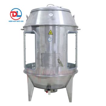 Lò quay vịt bằng than có kính 80cm