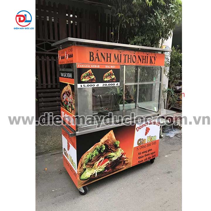 xe bán hàng bánh mì doner kebab