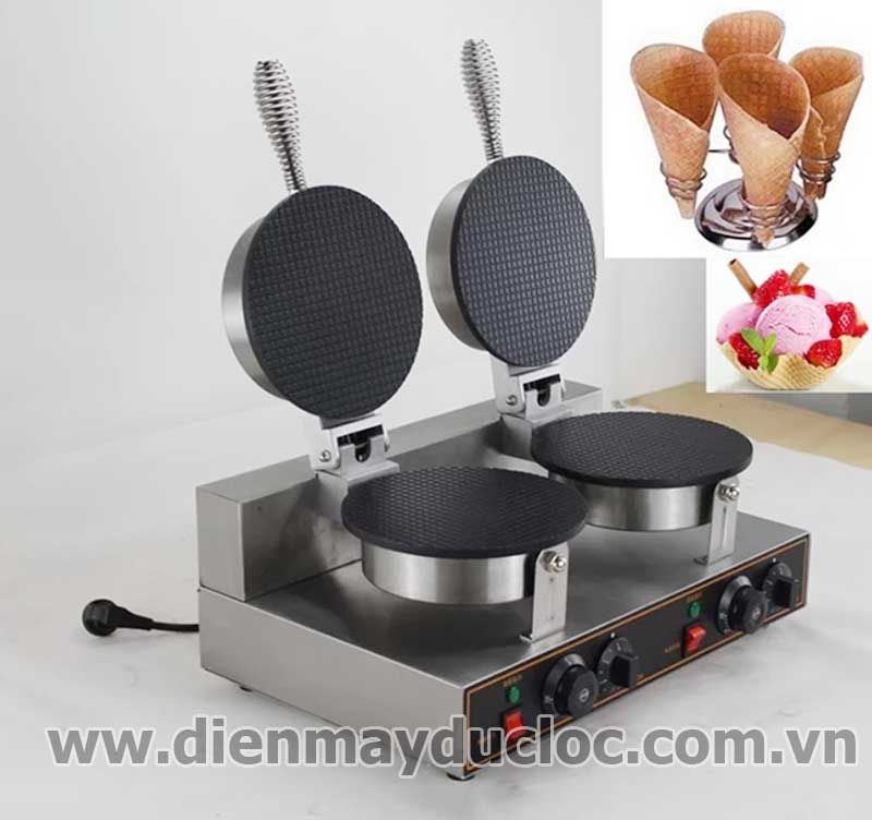 máy làm bánh ốc quế đôi