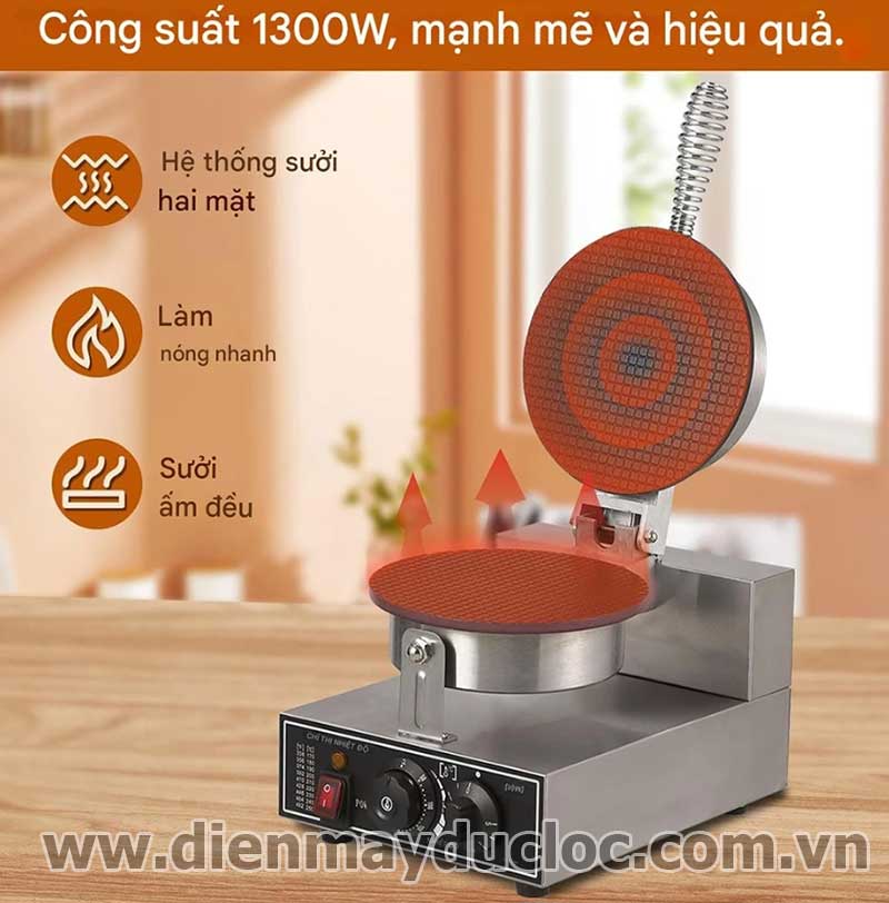máy làm bánh ốc quế giá rẻ 