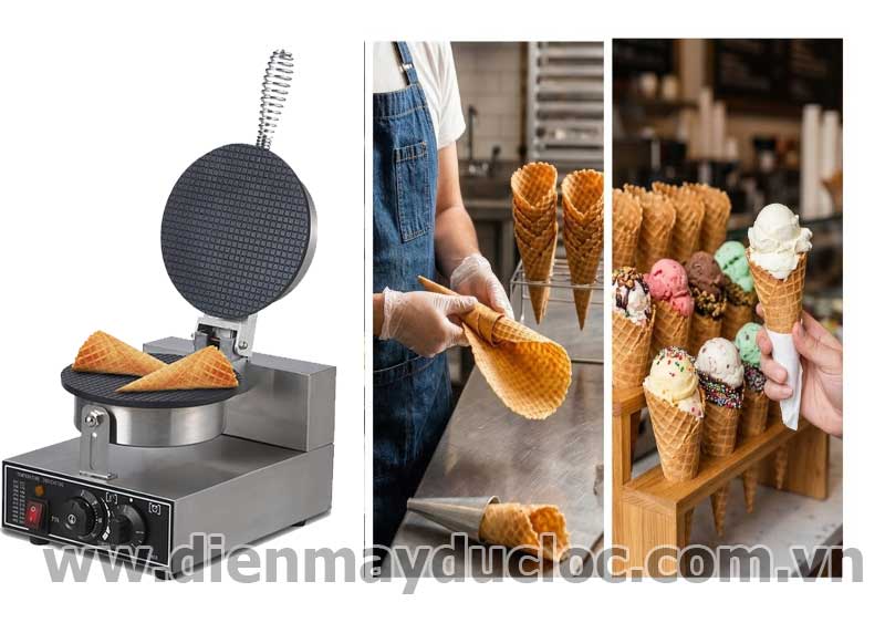 máy làm bánh ốc quế là gì